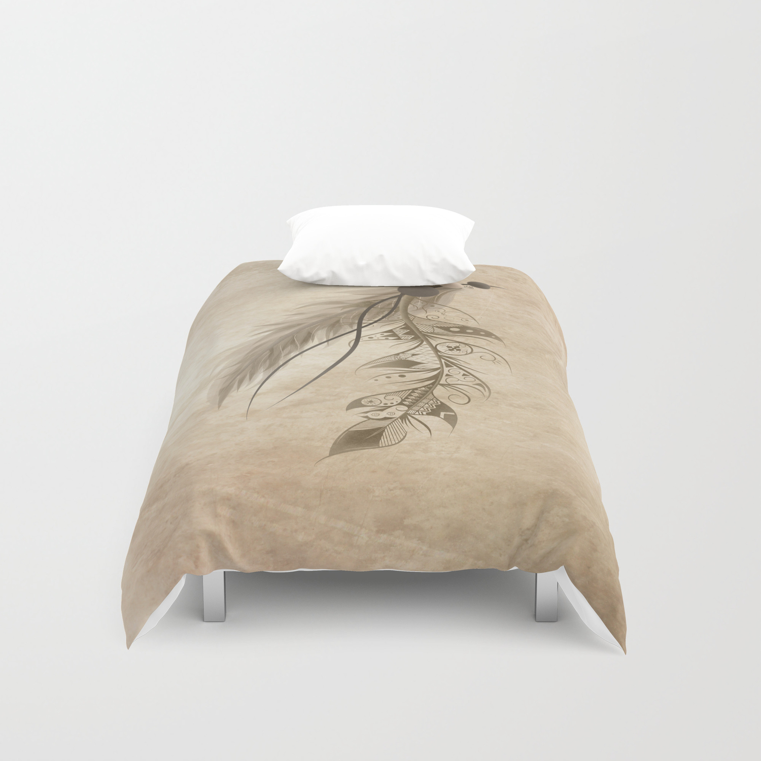 Bohemian Feather Duvet Cover By Loujah Society6
