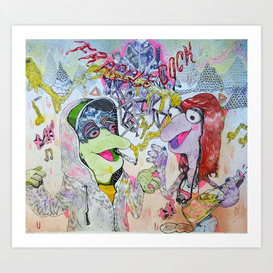 fraggle cock Art Print