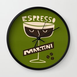 Espresso Martini Wall Clock