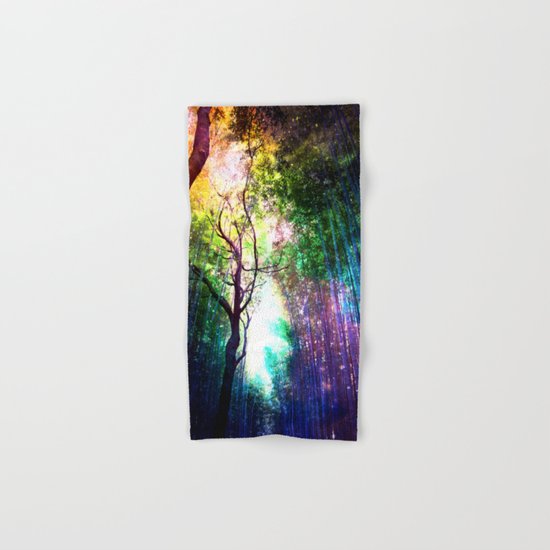 rainbow rain Hand & Bath Towel