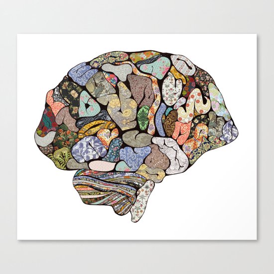 my brain looks different Canvas Print