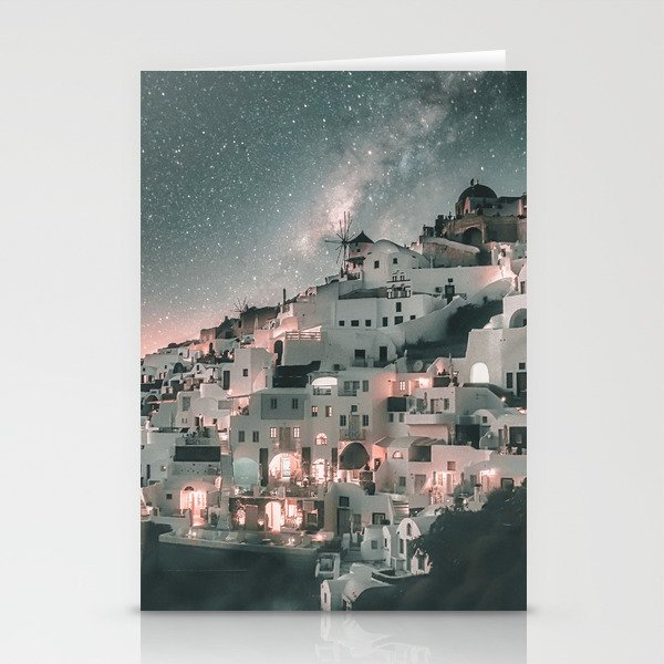 Santorini Night Sky Stationery Cards