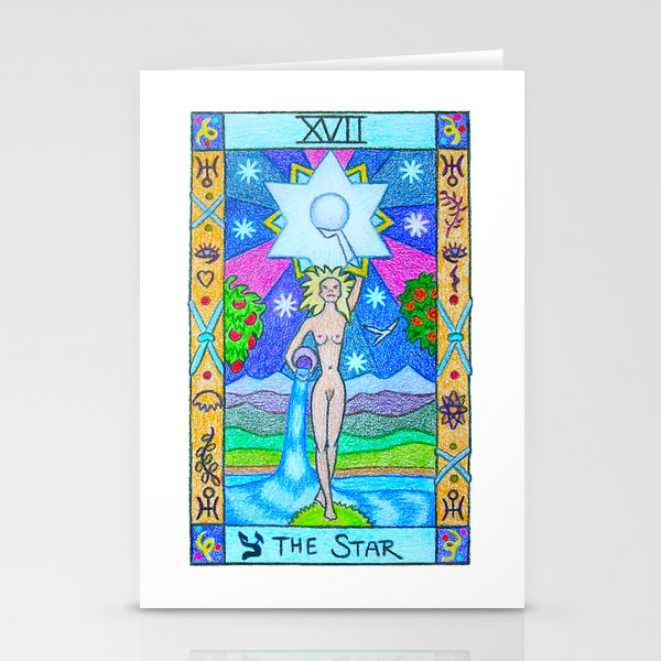 The Star Tarot Stationery Cards By Bikescribbles Society6
