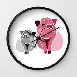 Pigs Wall Clock