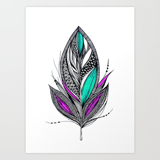 Harvest Feather 2 Art Print