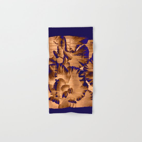 flowers through a pane Hand & Bath Towel