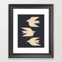 Doves In Flight Framed Art Print