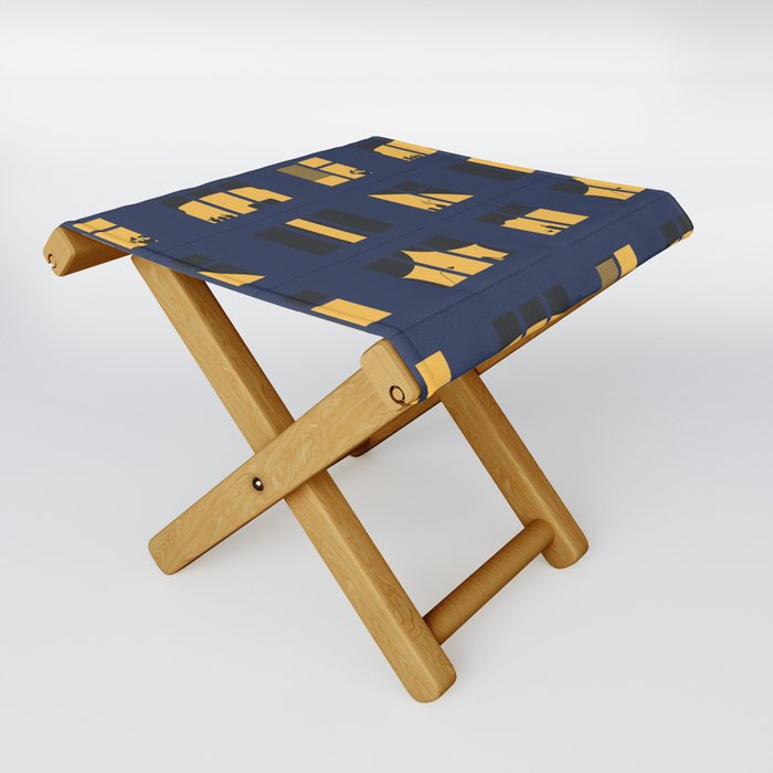 Night windows Folding Stool