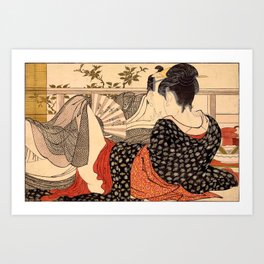 Lovers in an Upstairs Room Art Print