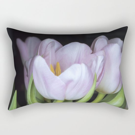 Pink Tulips Rectangular Pillow