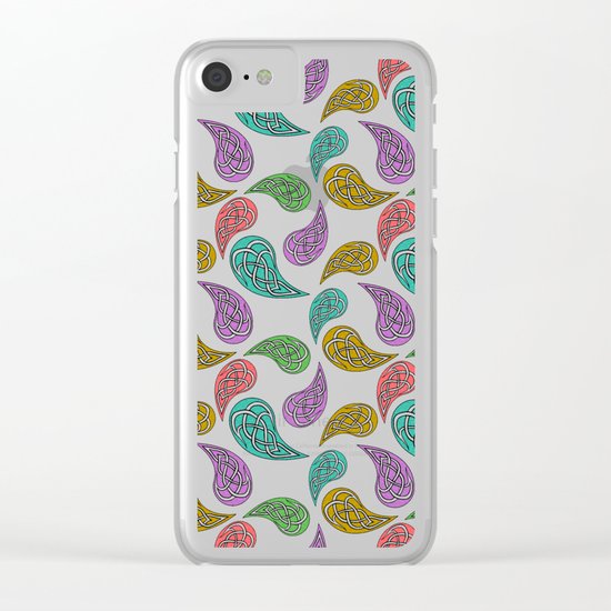 Paisley Party Clear iPhone Case