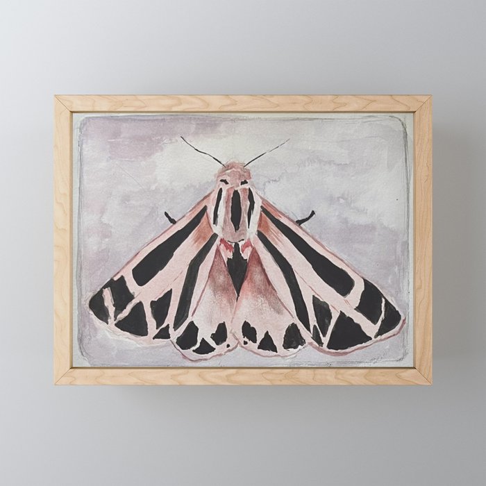 Little Moth Framed Mini Art Print