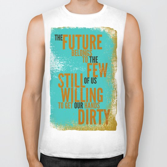 The Future Belongs to You Biker Tank