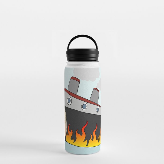 Guy Ferry Funny Illustration Water Bottle