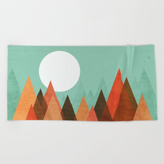 From the edge of the mountains Beach Towel