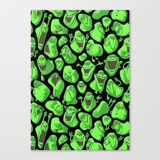 Fifty shades of slime. Canvas Print