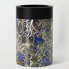 Silver and Azurite Can Cooler