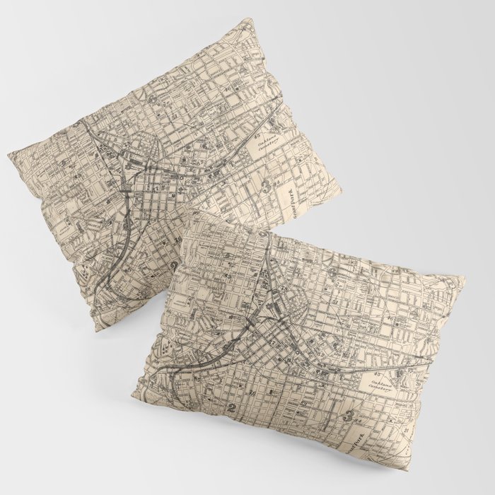 1906 Map of Atlanta, GA Pillow Sham