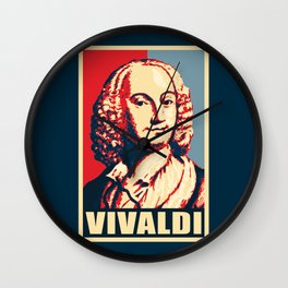 Vivaldi Propaganda Poster Pop Art Wall Clock