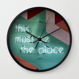 Right Here Wall Clock