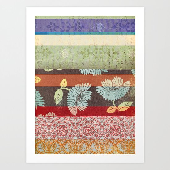Color Strips Art Print