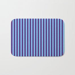 Blue and Purple Stripes Bath Mat