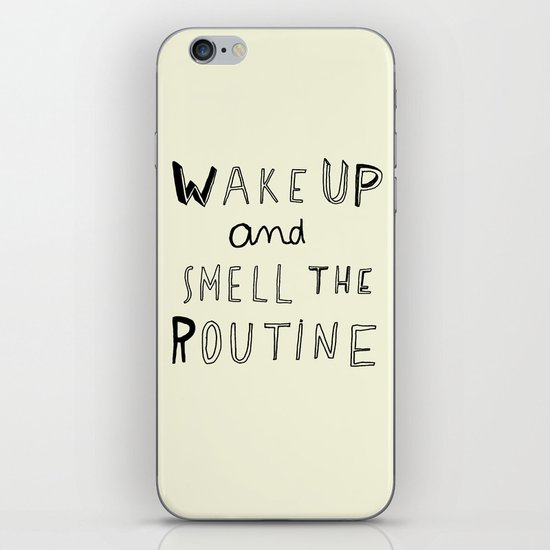 WAKE UP iPhone Skin