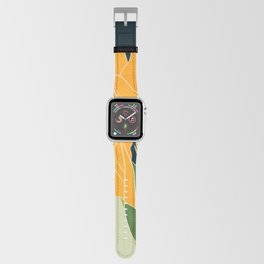 abstract floral shape art Apple Watch Band