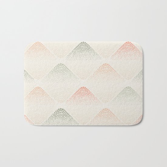 Retro Dotted Pattern 05 Bath Mat