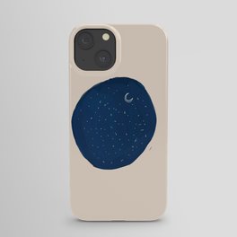 A Universal Moon In A Circular Sky. iPhone Case