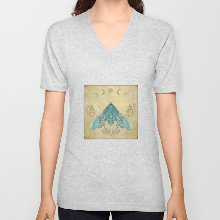 Luna and Moth - Oriental Vintage V Neck T Shirt