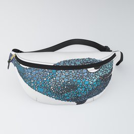 Nelly the Narwhal Fanny Pack | Ink Pen, Marinelife, Unicornofthesea, Pattern, Black And White, Pop Art, Nelly, Digital, Narhwal, Unicorn 