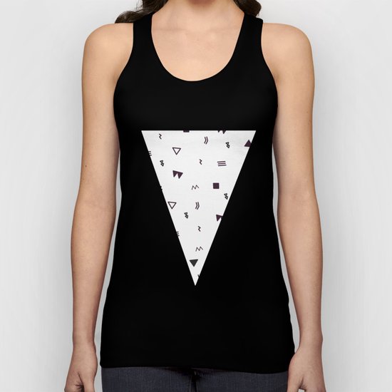 Black and white pattern Unisex Tank Top