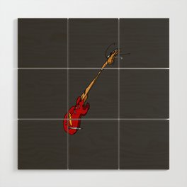 Abstract Guitar Wood Wall Art