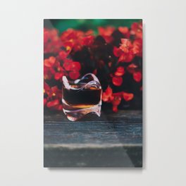 Coffee and flower Metal Print | Trendy, Color, Caffein, Texture, Garden, Wood, Digital, Bokeh, Adventure, Vibe 