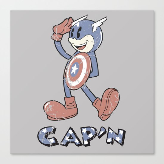 The Cap'n Canvas Print