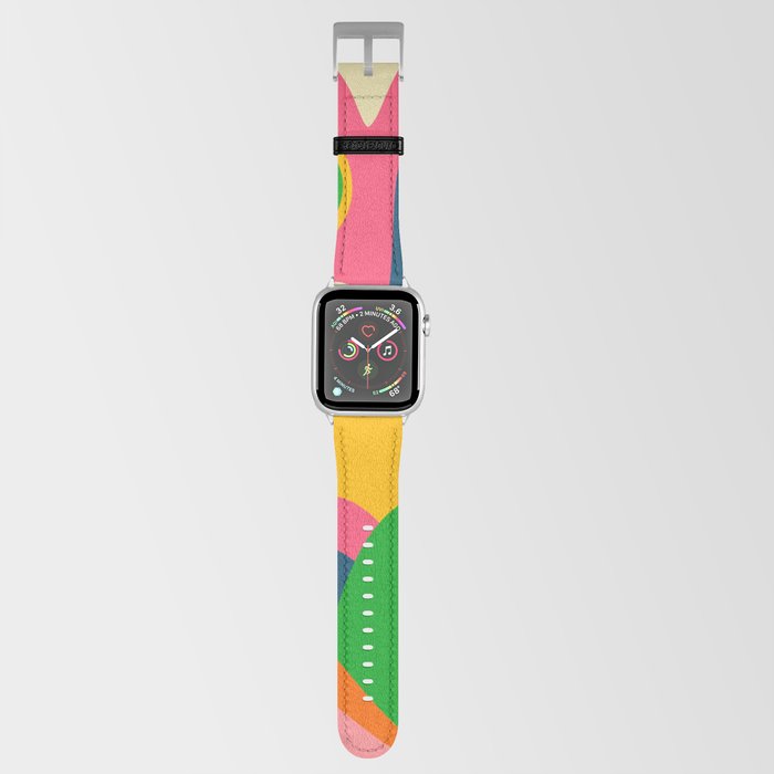 Colorful Mid Century Abstract  Apple Watch Band