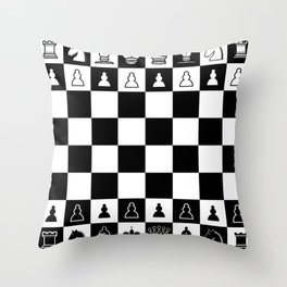 Chess Board Throw Pillow