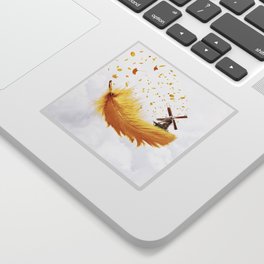 Air Feather • Yellow Feather I Sticker