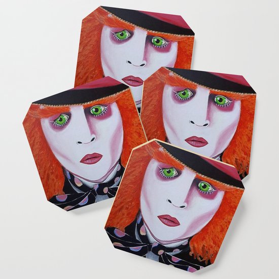 Mad Hatter Painting Coaster By Daniellemurphy1186 Society6