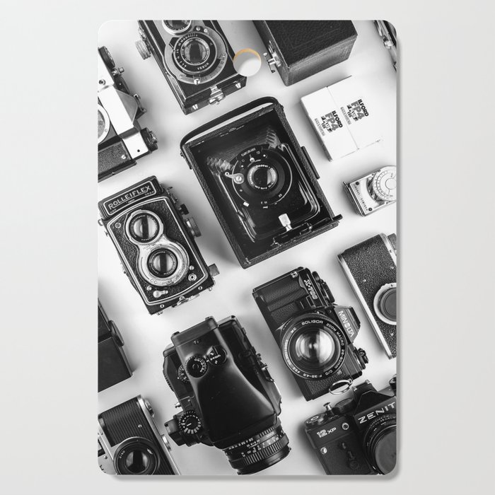 Vintage Camera Collection Cutting Board