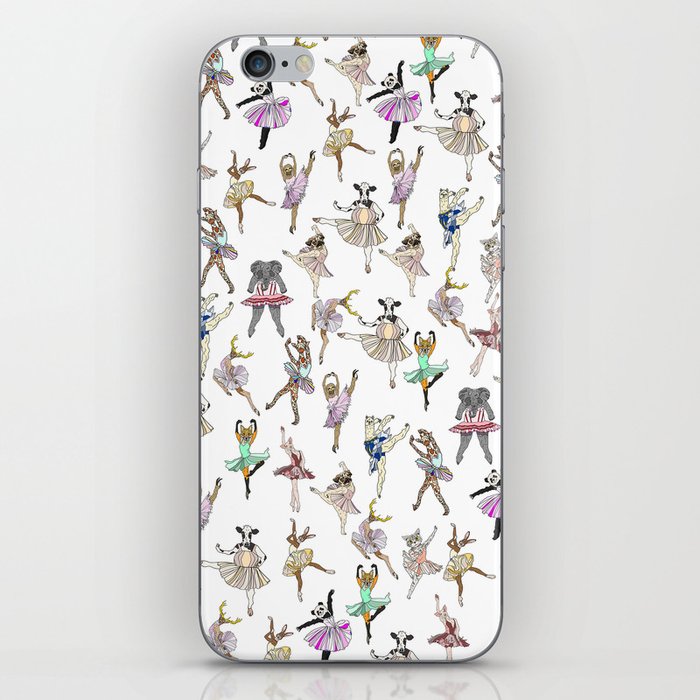 Animal Square Dance Hipster Ballerinas iPhone Skin