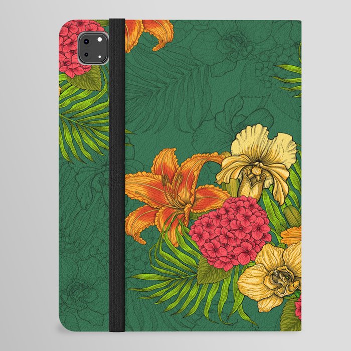 Tropical bouquet iPad Folio Case