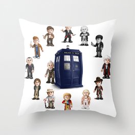 Timelord Clock Throw Pillow