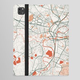 Strasbourg City Map of France - Bohemian iPad Folio Case