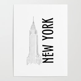 New York Chrysler Poster