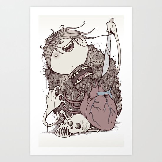 The forest is sick Art Print