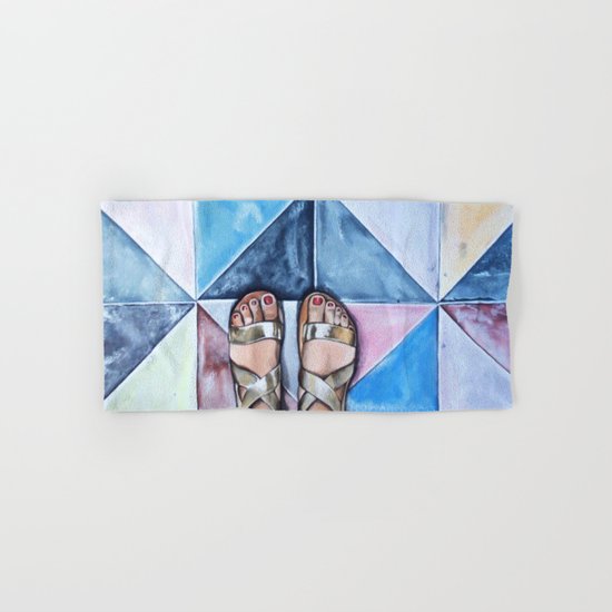 Art Beneath Our Feet - Mykonos Hand & Bath Towel