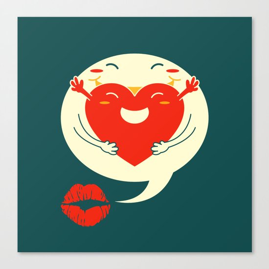 say u love me Canvas Print
