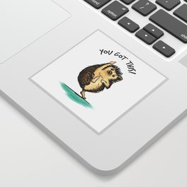 Motivational Hedgehog Sticker